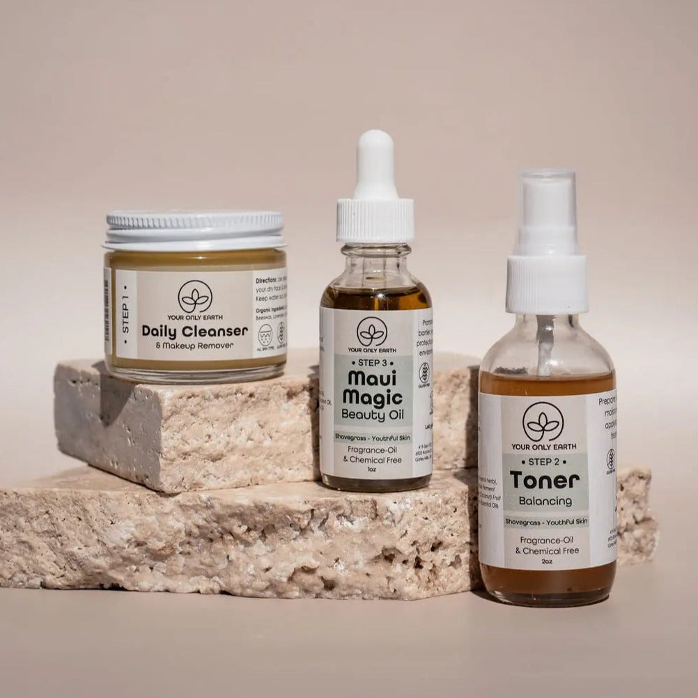 3 Step Dewy Skincare Set Your Only Earth