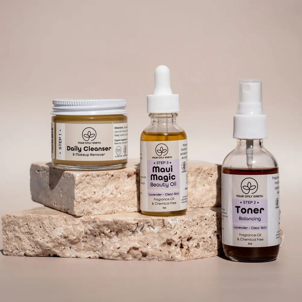3 Step Dewy Skincare Set Your Only Earth